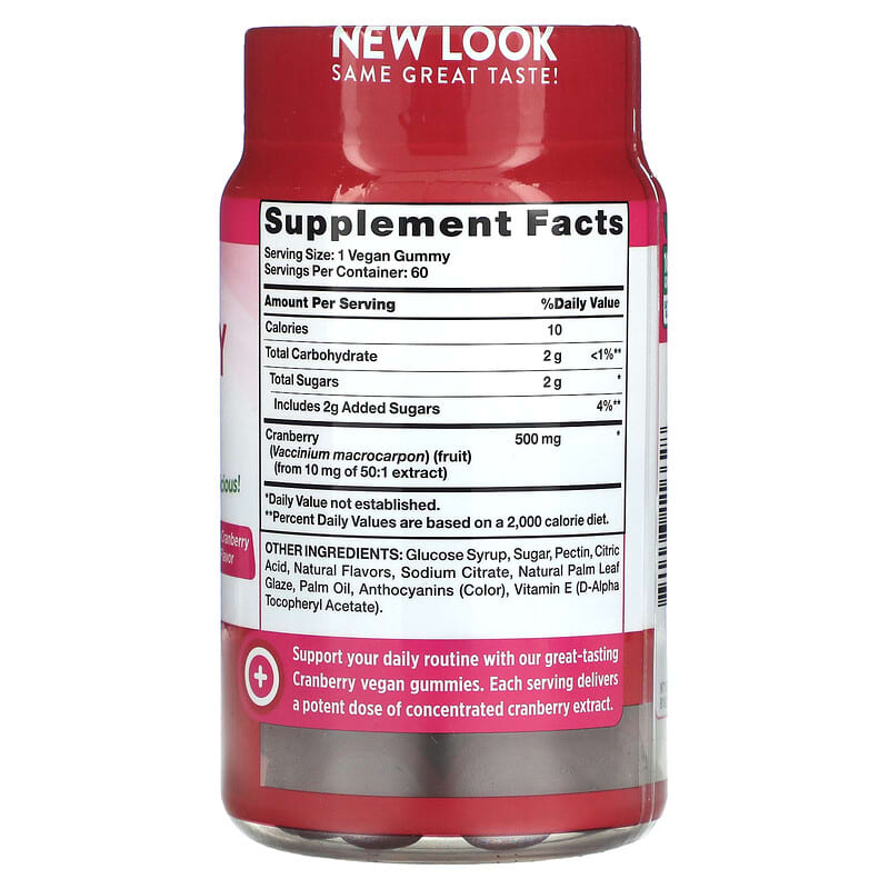 Nature's Truth, Cleansing Cranberry Gummies, Delicious Cranberry Mango, 10 mg, 60 Gummies