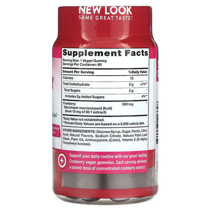Nature's Truth, Cleansing Cranberry Gummies, Delicious Cranberry Mango, 10 mg, 60 Gummies
