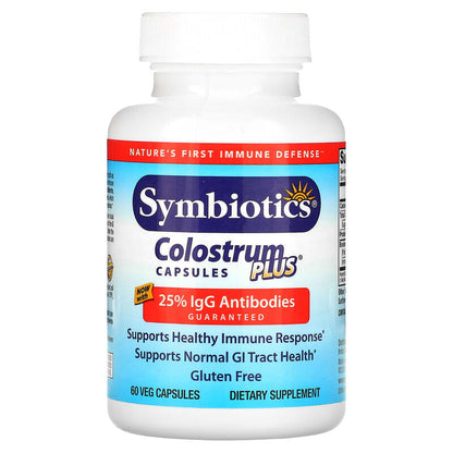 Symbiotics, Colostrum Plus, 60 Veg Capsules