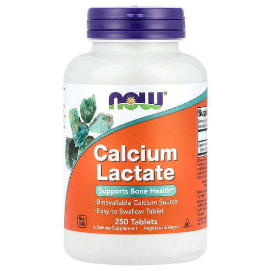 NOW Foods, Calcium Lactate, 255 mg , 250 Tablets (85 mg per Tablet)