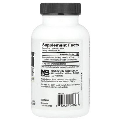 NutraBio, KSM-66®, Ashwagandha , 90 Capsules