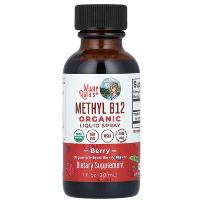 MaryRuth's, Organic Methly B12 Liquid Spray, Extra Strength, Berry, 1,500 mcg, 1 fl oz (30 ml)