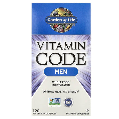 Garden of Life, Vitamin Code®, Whole Food Multivitamin for Men, 120 Vegetarian Capsules