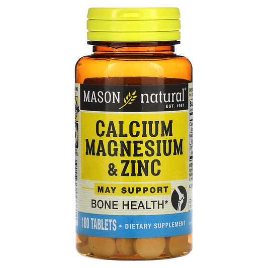 Mason Natural, Calcium Magnesium & Zinc, 100 Tablets
