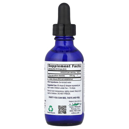 Eidon Ionic Minerals, Silica, Liquid Concentrate, 375 mg, 2 oz (60 ml)