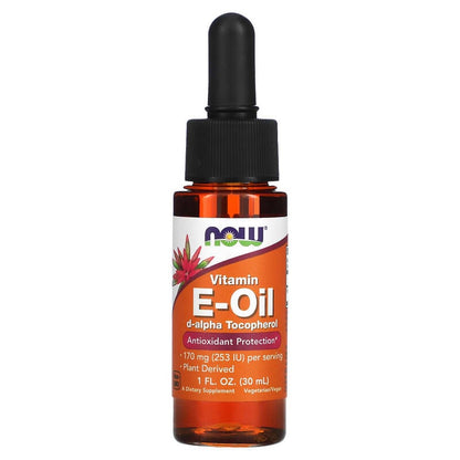 NOW Foods, Vitamin E-Oil, Antioxidant Protection, 170 mg, 1 fl oz (30 ml)