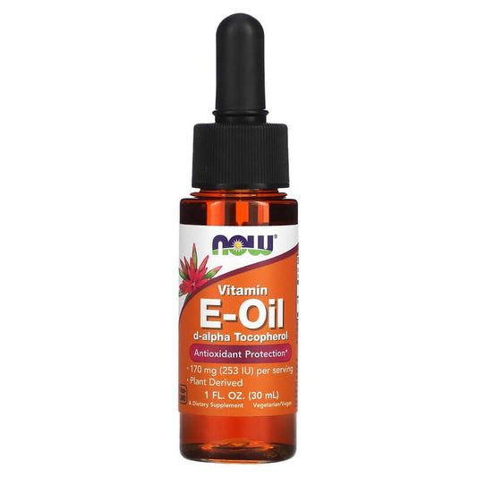 NOW Foods, Vitamin E-Oil, Antioxidant Protection, 170 mg, 1 fl oz (30 ml)