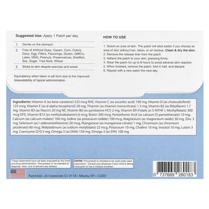 PatchAid, Kids Multivitamin Plus Patch with Omega 3, 30 Patches