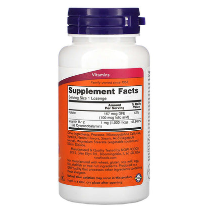 NOW Foods, B-12, 1,000 mcg, 250 Lozenges