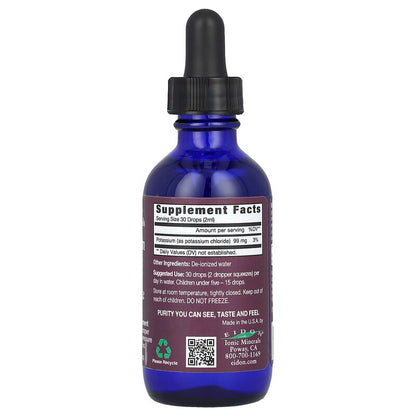 Eidon Ionic Minerals, Potassium, Liquid Concentrate, 99 mg, 2 oz (60 ml)