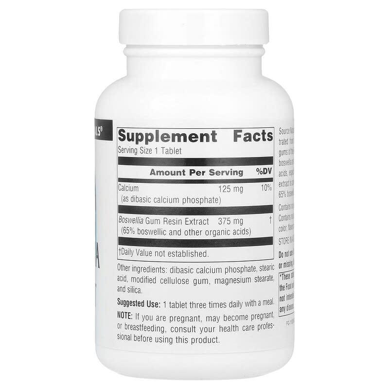 Source Naturals, Boswellia Extract, 100 Tablets