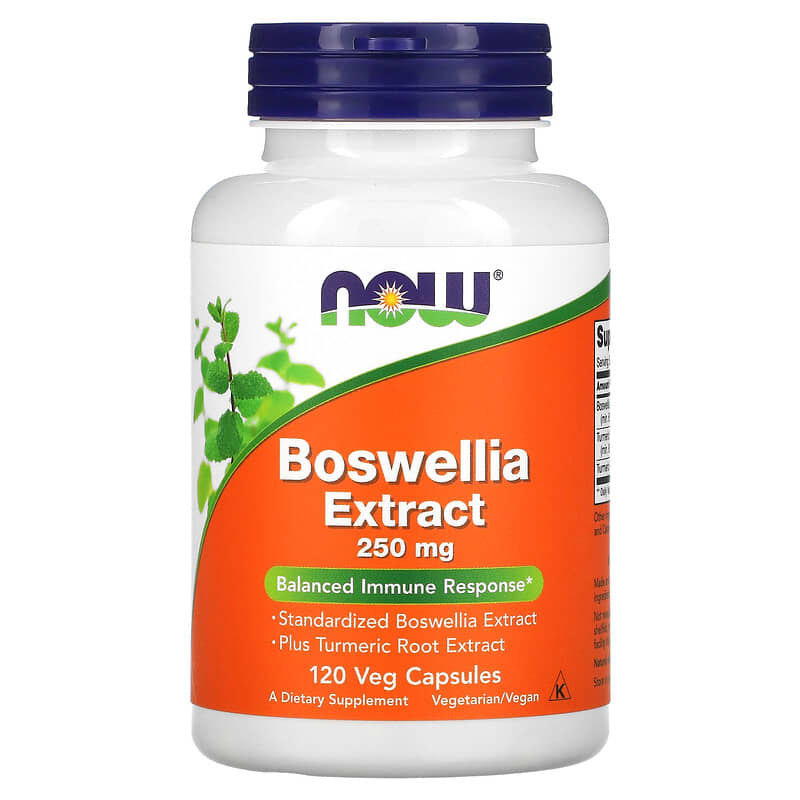 NOW Foods, Boswellia Extract, 250 mg, 120 Veg Capsules