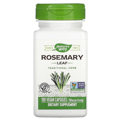 Nature's Way, Rosemary Leaf, 700 mg, 100 Vegan Capsules (350 mg per Capsule)