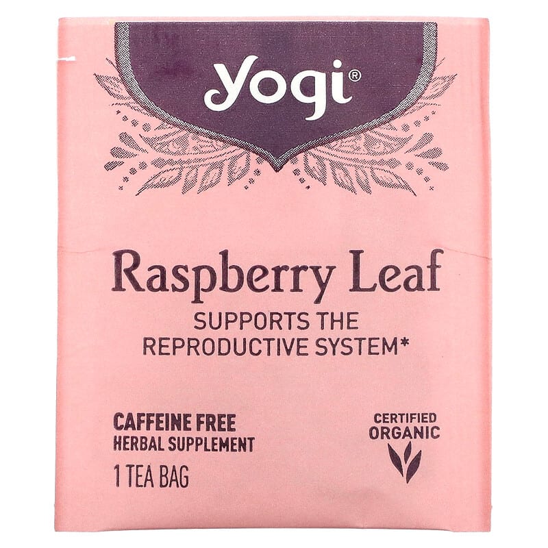 Yogi Tea, Raspberry Leaf, Caffeine Free, 16 Tea Bags, 1.02 oz (29 g) By Yogi Tea