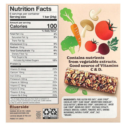 MadeGood, Granola Bars, Chocolate Chip, 6 Bars, 0.85 oz (24 g) Each