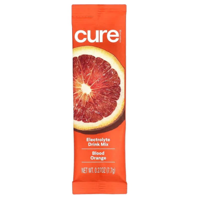 Cure Hydration, Electrolyte Drink Mix, Blood Orange, 14 Packets, 0.27 oz (7.7 g) Each