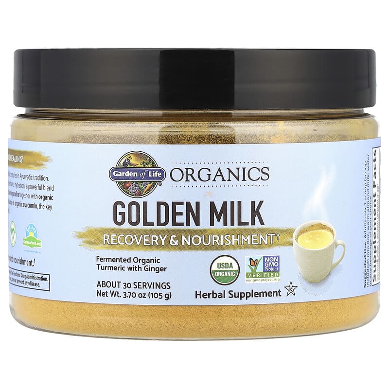 Garden of Life, Organics, Golden Milk, Recovery & Nourishment, 3.70 oz (105 g)