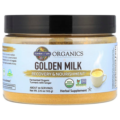 Garden of Life, Organics, Golden Milk, Recovery & Nourishment, 3.70 oz (105 g)