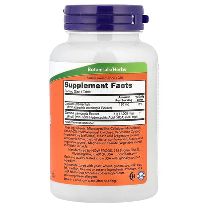 NOW Foods, Garcinia, 120 Tablets