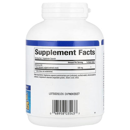 Natural Factors, WellBetX®, Berberine, 500 mg, 120 Vegetarian Capsules