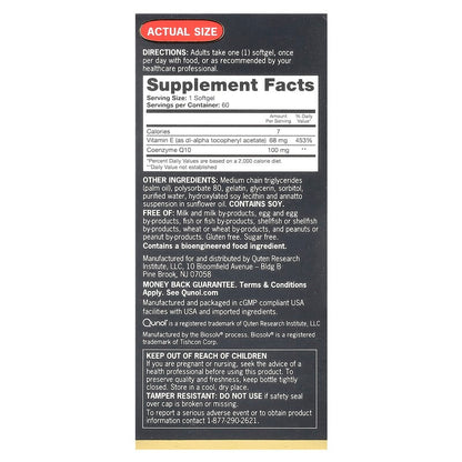 Qunol, Ultra CoQ10, 100 mg, 60 Softgels