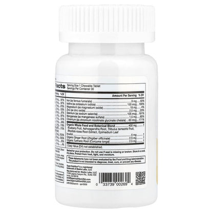 Super Nutrition, SimplyOne, Men’s Multivitamin + Supporting Herbs, Wild-Berry, 30 Chewable Tablets