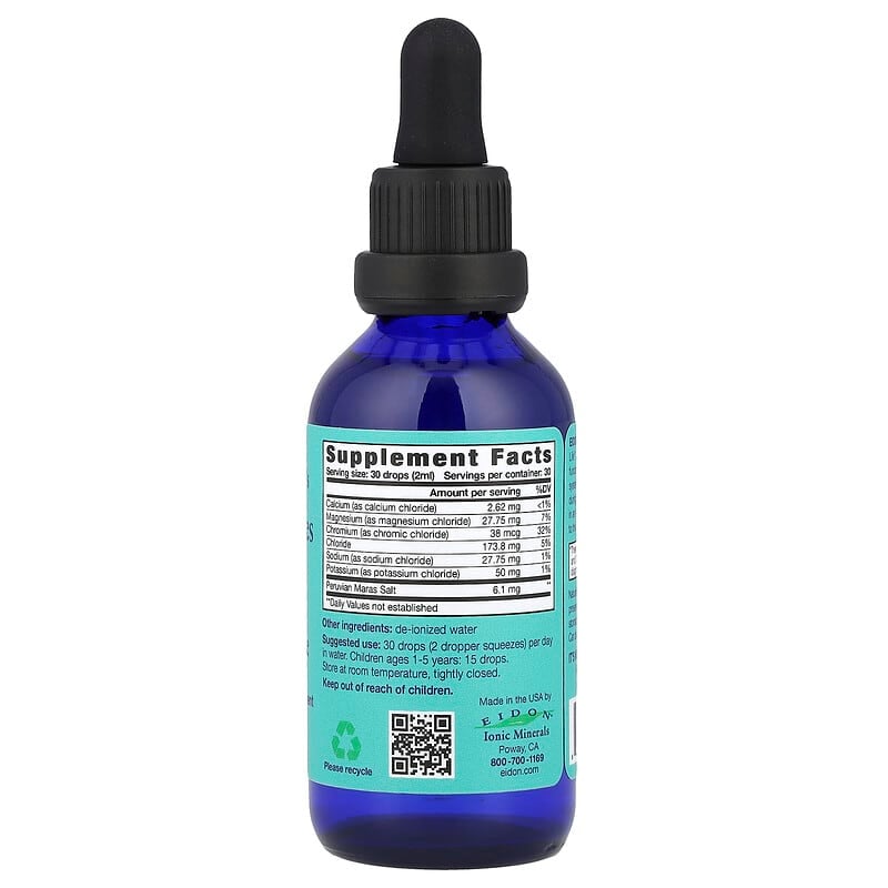 Eidon Ionic Minerals, Electrolytes, Liquid Concentrate, 2 oz (60 ml)
