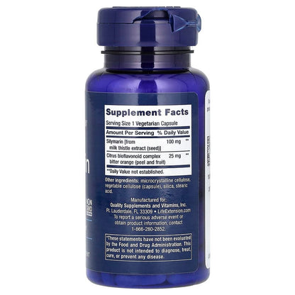 Life Extension, Silymarin, 100 mg, 90 Vegetarian Capsules