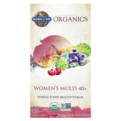 Garden of Life, Organics, Women's Multi 40+, 120 Vegan Tablets