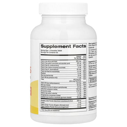 Super Nutrition, Perfect Kids Complete Multivitamin, Mixed Berry, 60 Vegetarian Chewable Tablets
