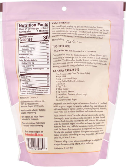 Bob's Red Mill Cornstrach 510 g