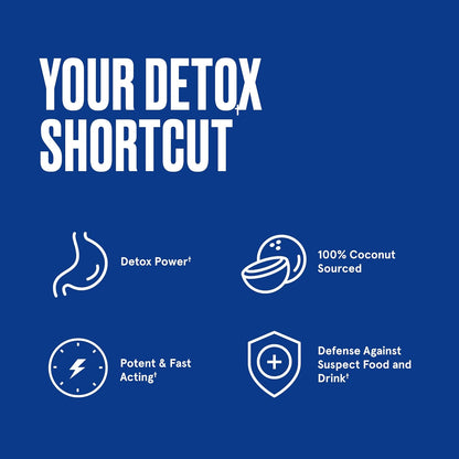 Bulletproof Activated Coconut Charcoal for Detox, Heartburn and Gas Relief,1000mg, 90 Capsules