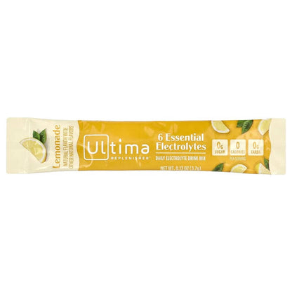 Ultima Replenisher, Daily Electrolyte Drink Mix, Lemonade, 20 StickPacks, 0.13 oz (3.7 g) Each