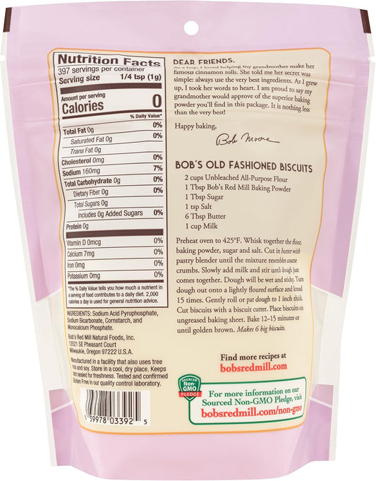 Bob's Red Mill Baking Powder 14 Oz (397g)