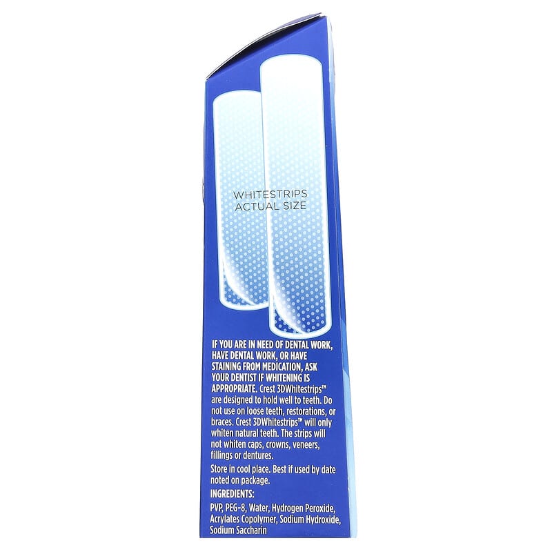 Crest, 3D Whitestrips™, Dental Whitening Kit, Glamorous White, 28 Strips