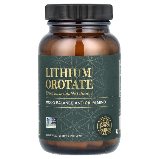 Global Healing, Lithium Orotate, 10 mg, 60 Capsules