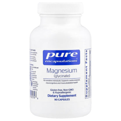 Pure Encapsulations, Magnesium (Glycinate), 120 mg, 90 Capsules