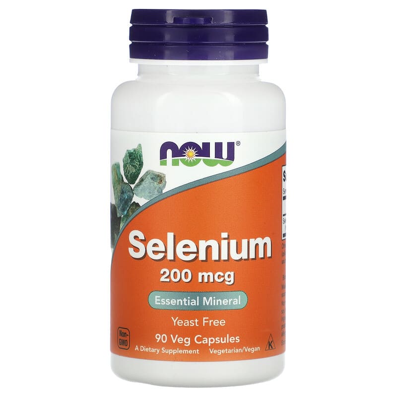 NOW Foods, Selenium, 200 mcg, 90 Veg Capsules