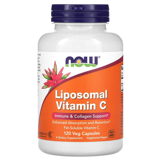 NOW Foods, Liposomal Vitamin C, 1,000 mg, 120 Veg Capsules (500 mg per Capsule)