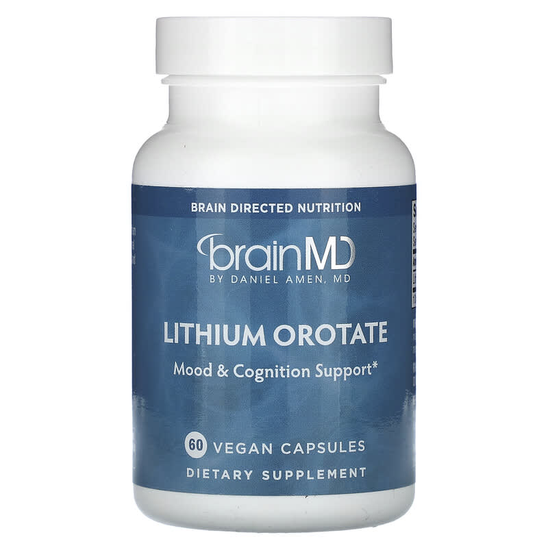 BrainMD, Lithium Orotate, 5 mg , 60 Vegan Capsules