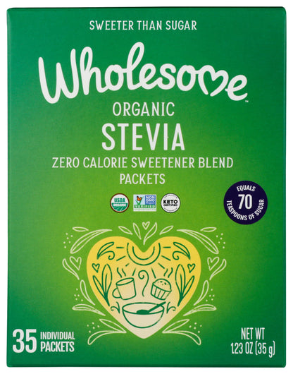 Wholesome Sweeteners Stevia - Organic - 35 Count - 1.23 Oz