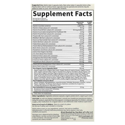 Garden of Life, Vitamin Code®, Whole Food Multivitamin for Women, 50 & Wiser, 240 Vegetarian Capsules