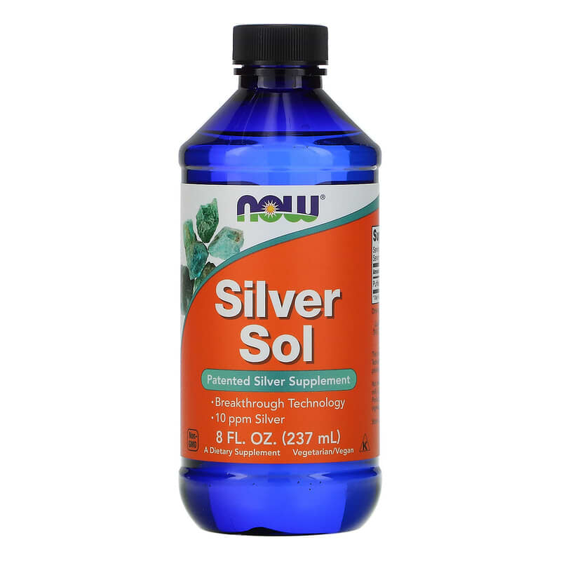 NOW Foods, Silver Sol, 50 mcg, 8 fl oz (237 ml)