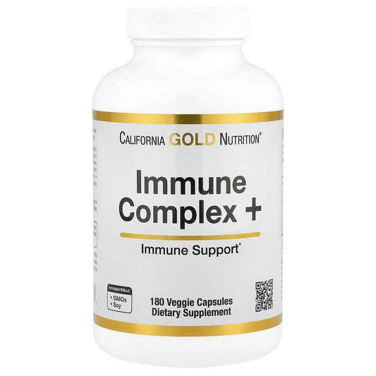 California Gold Nutrition, Immune Complex + with Vitamins A, C, D, plus Zinc and Selenium, 180 Veggie Capsules