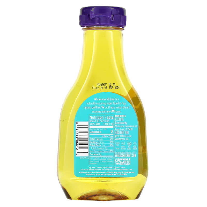Wholesome Sweeteners, Allulose, Zero Calorie Liquid Sweetener, 11.5 oz (326 g)