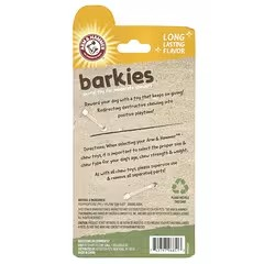 Arm & Hammer, Barkies For Moderate Chewers, Dental Toy For Dogs, Ring, Peanut Butter, 1 Toy