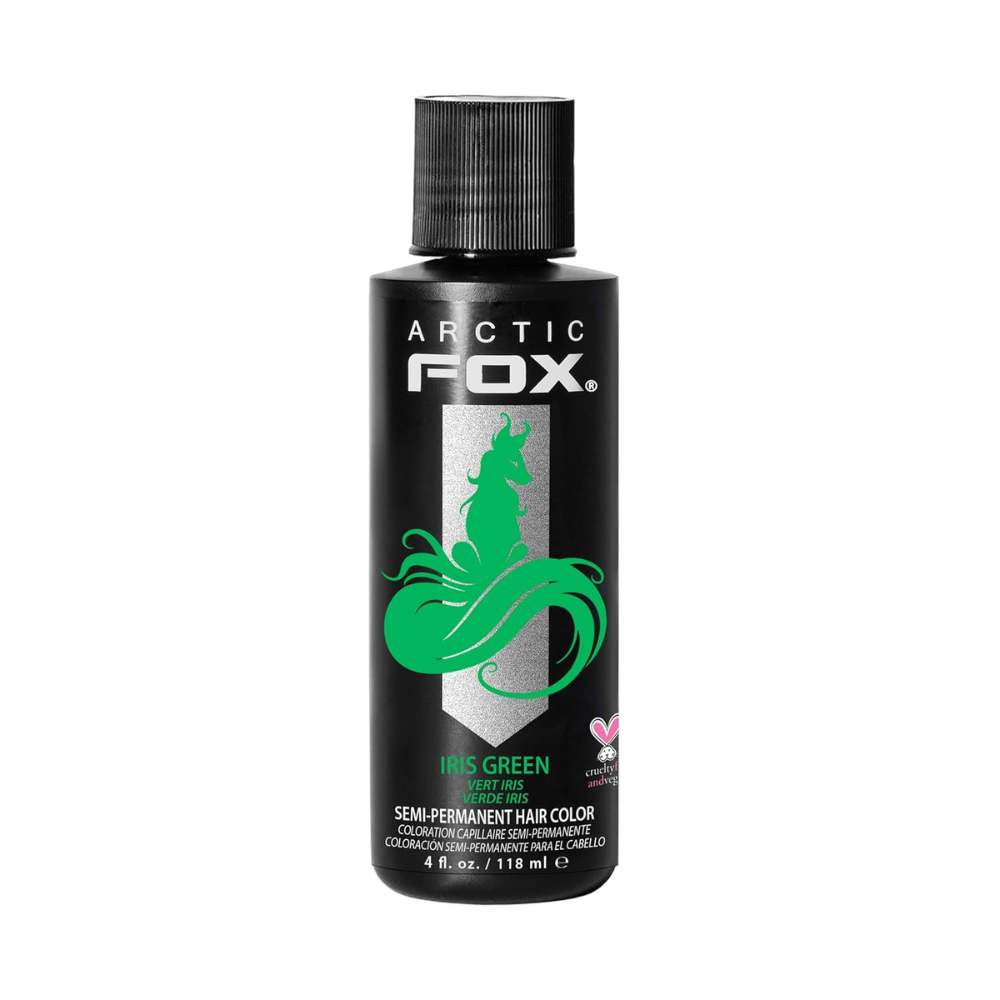 ARCTIC FOX 100% VEGAN IRIS GREEN SEMI PERMANENT HAIR DYE COLOR 4 OZ