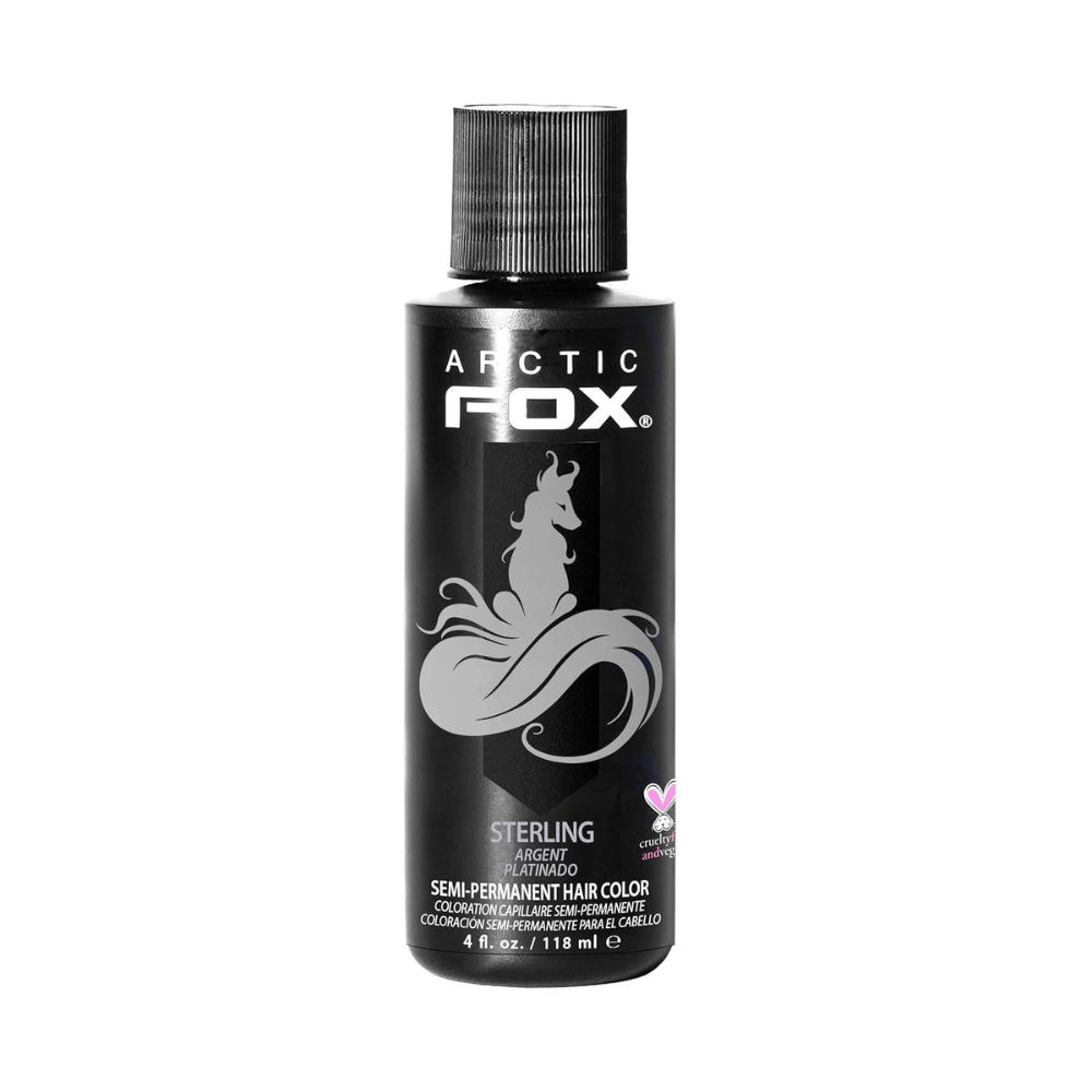 ARCTIC FOX Vegan and Cruelty-Free Semi-Permanent Hair Color Dye (4 Fl Oz, STERLING)
